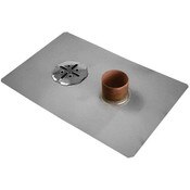 Thunderbird 3 Stainless Steel No Hub Balcony Deck Drain with Overflow